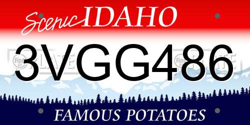 3VGG486 Idaho License Plate