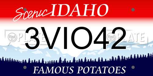 3VIO42 Idaho License Plate