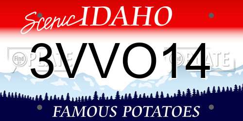3VVO14 Idaho License Plate
