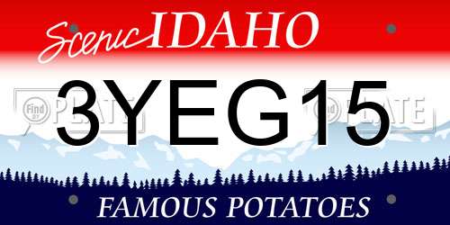 3YEG15 Idaho License Plate