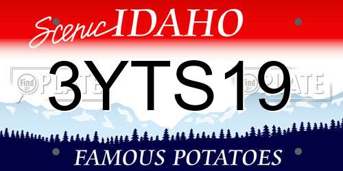 3YTS19 Idaho License Plate