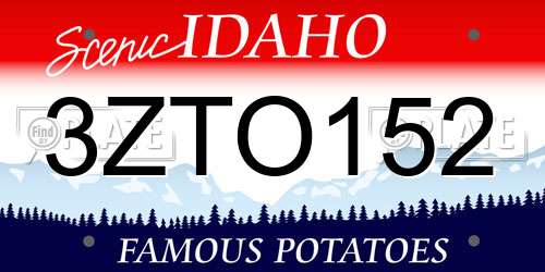 3ZTO152 Idaho License Plate