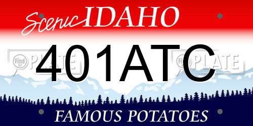 401ATC Idaho License Plate