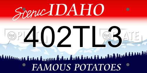 402TL3 Idaho License Plate