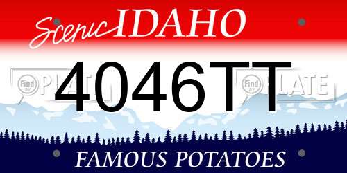 4046TT Idaho License Plate
