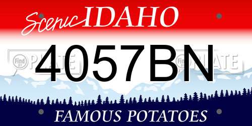 4057BN Idaho License Plate