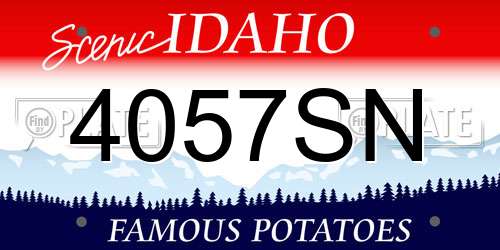 4057SN Idaho License Plate