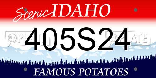 405S24 Idaho License Plate