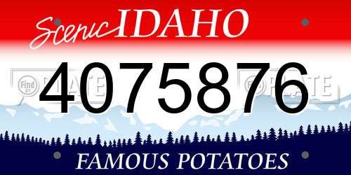 4075876 Idaho License Plate