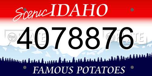 4078876 Idaho License Plate