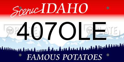 407OLE Idaho License Plate