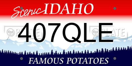 407QLE Idaho License Plate