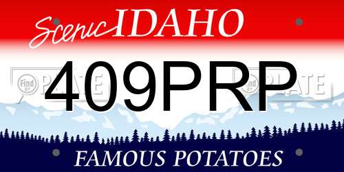 409PRP Idaho License Plate