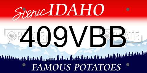 409VBB Idaho License Plate