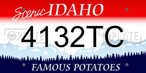 4132TC Idaho License Plate