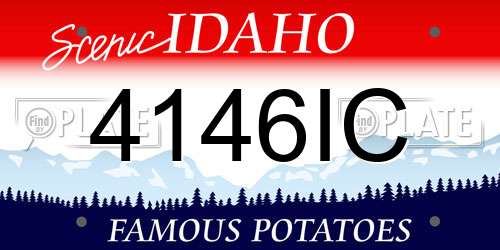 4146IC Idaho License Plate