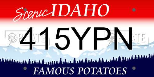 415YPN Idaho License Plate