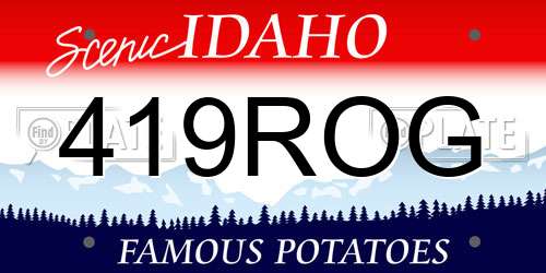 419ROG Idaho License Plate