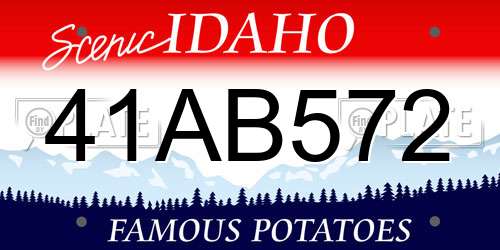 41AB572 Idaho License Plate