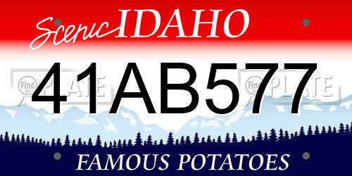 41AB577 Idaho License Plate