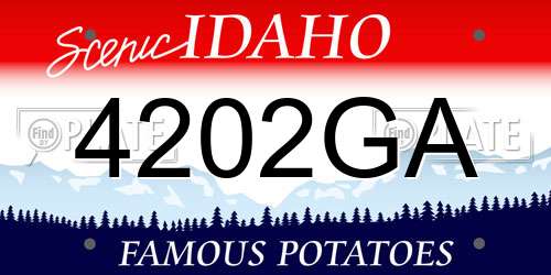 4202GA Idaho License Plate