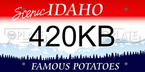 420KB Idaho License Plate
