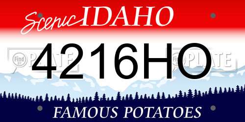 4216HO Idaho License Plate