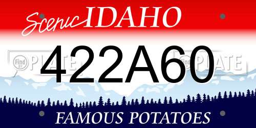 422A60 Idaho License Plate