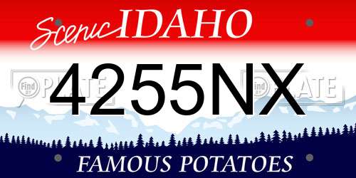 4255NX Idaho License Plate