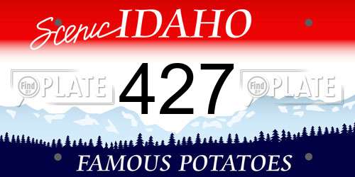 427 Idaho License Plate
