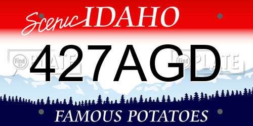 427AGD Idaho License Plate