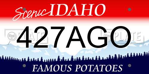 427AGO Idaho License Plate