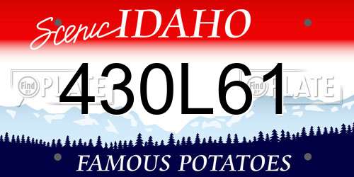 430L61 Idaho License Plate
