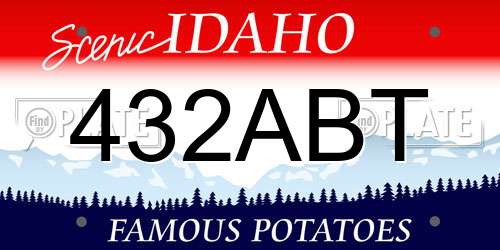 432ABT Idaho License Plate