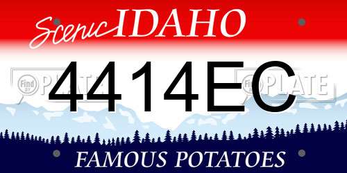 4414EC Idaho License Plate