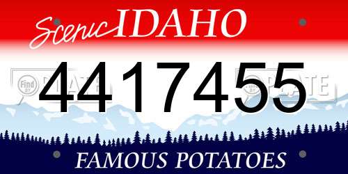 4417455 Idaho License Plate