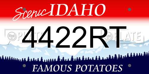 4422RT Idaho License Plate