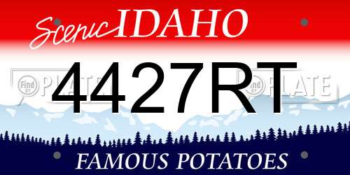 4427RT Idaho License Plate