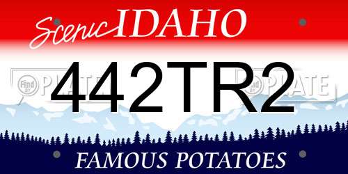 442TR2 Idaho License Plate
