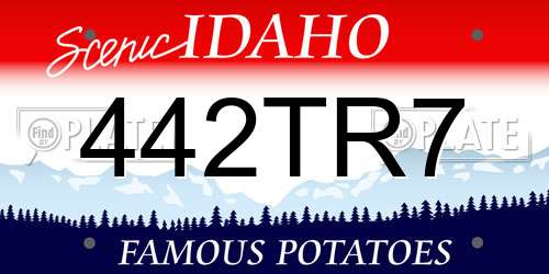 442TR7 Idaho License Plate