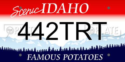442TRT Idaho License Plate