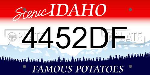 4452DF Idaho License Plate