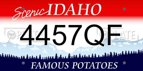 4457QF Idaho License Plate