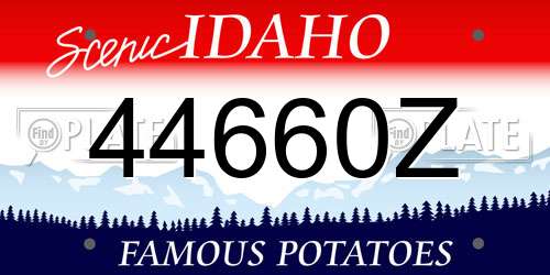 44660Z Idaho License Plate