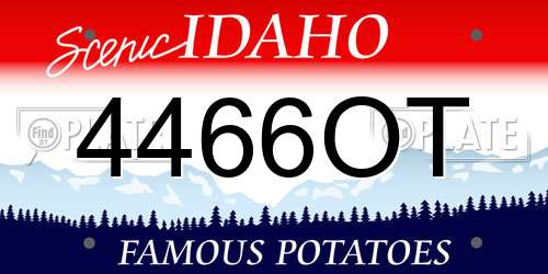 4466OT Idaho License Plate