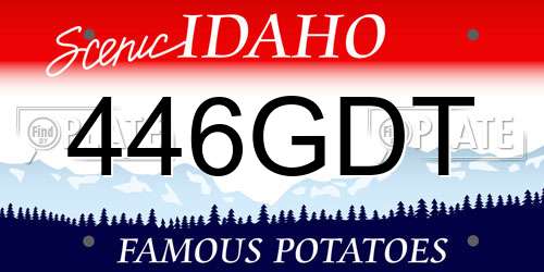 446GDT Idaho License Plate