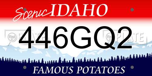 446GQ2 Idaho License Plate
