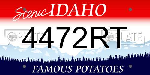4472RT Idaho License Plate