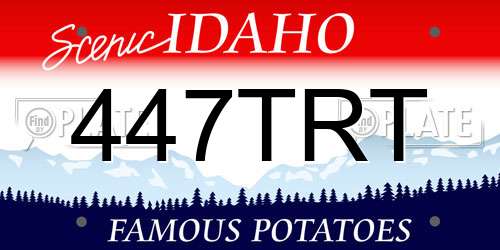 447TRT Idaho License Plate