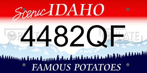4482QF Idaho License Plate